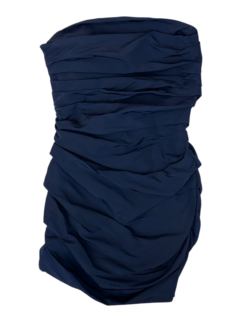 Georgia Alice - Strapless Nylon Ruched Mini Dress