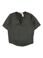 Juliette Hogan - V Neck Curved Hem Top