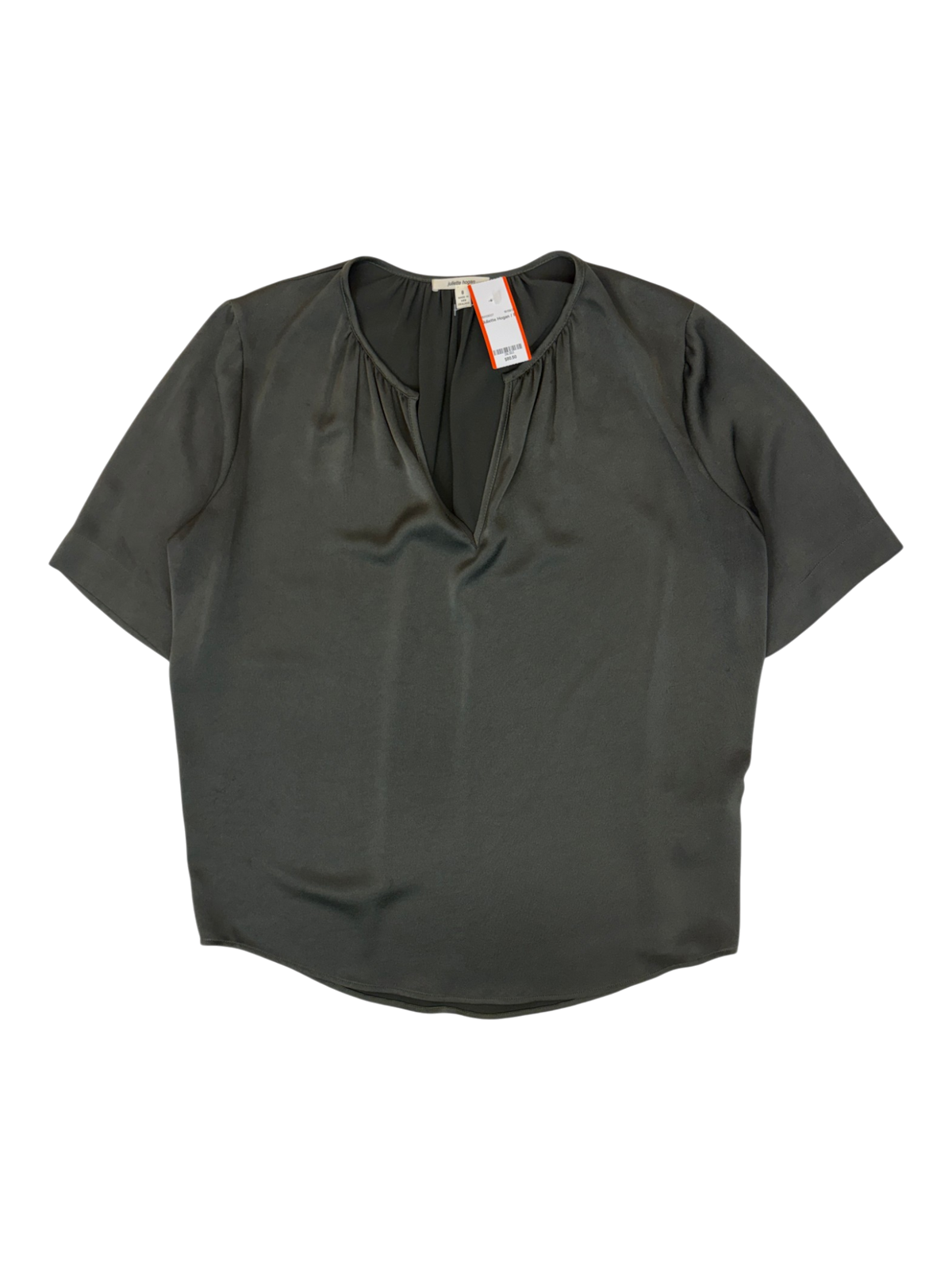 Juliette Hogan - V Neck Curved Hem Top