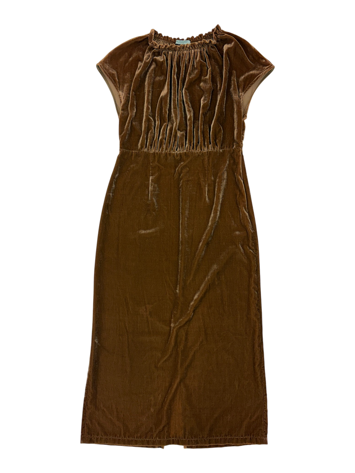 Kate Sylvester - Velvet Gathered Neck Maxi Dress