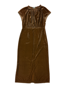 Kate Sylvester - Velvet Gathered Neck Maxi Dress