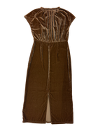 Kate Sylvester - Velvet Gathered Neck Maxi Dress