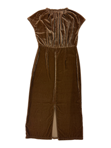 Kate Sylvester - Velvet Gathered Neck Maxi Dress