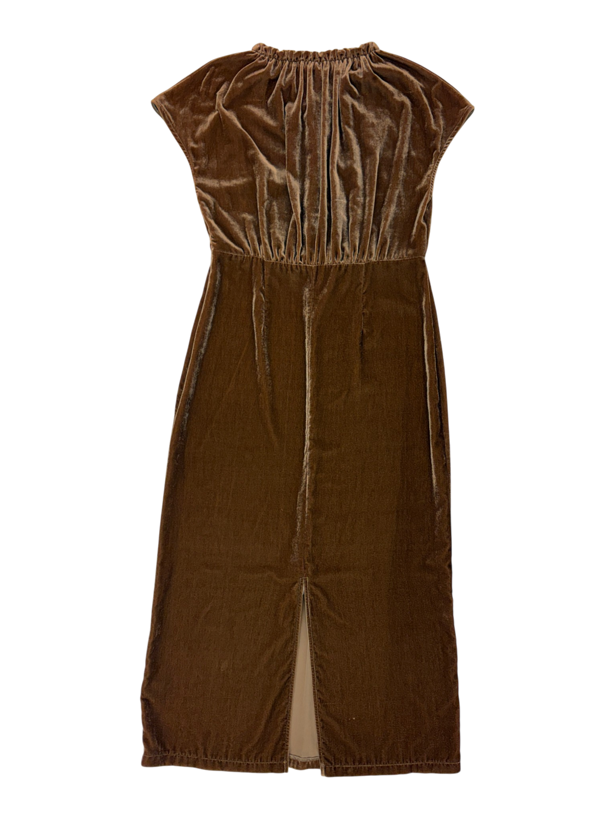 Kate Sylvester - Velvet Gathered Neck Maxi Dress