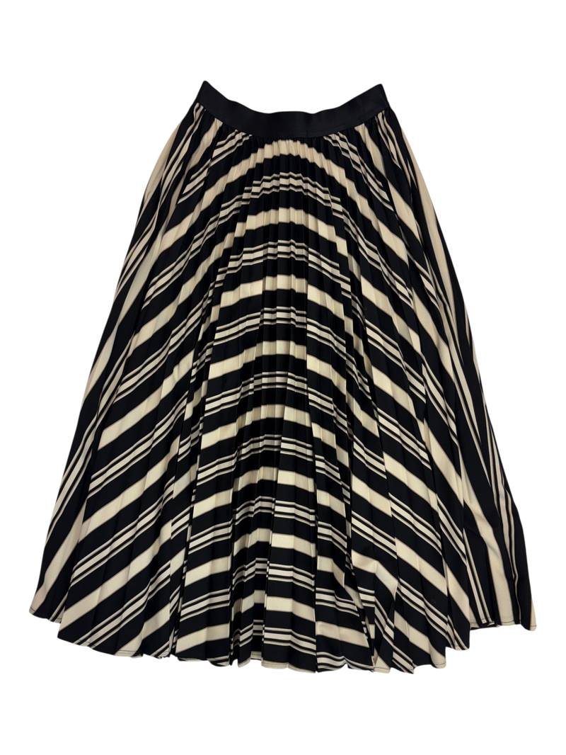 Kate Sylvester - Striped Pleated Maxi Skirt