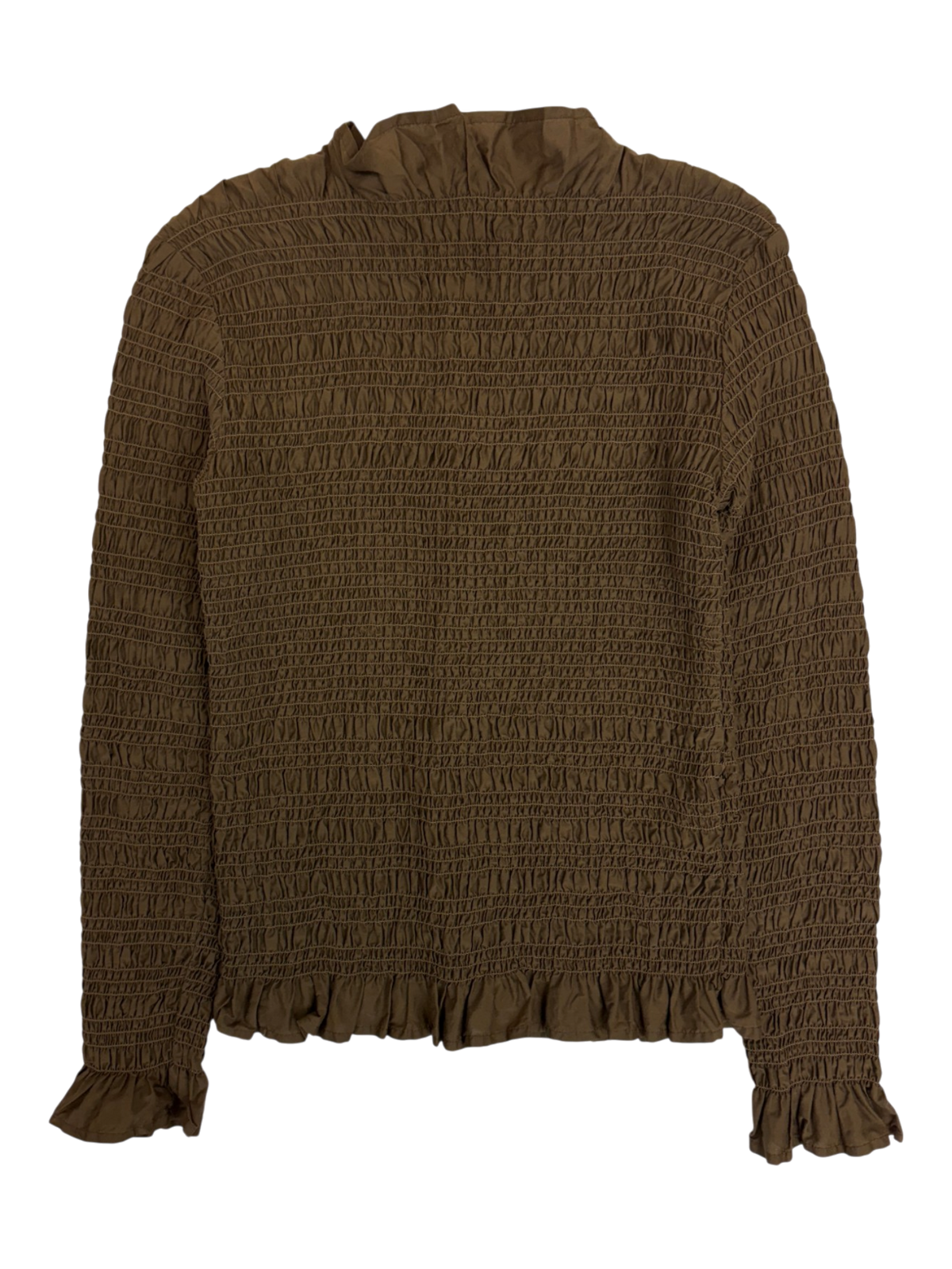 Marle - Shirred Long Sleeve Top