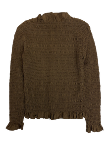 Marle - Shirred Long Sleeve Top