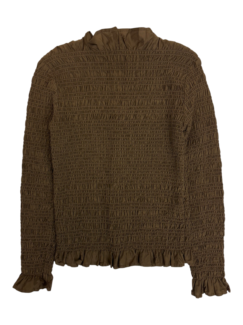 Marle - Shirred Long Sleeve Top