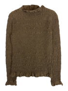 Marle - Shirred Long Sleeve Top