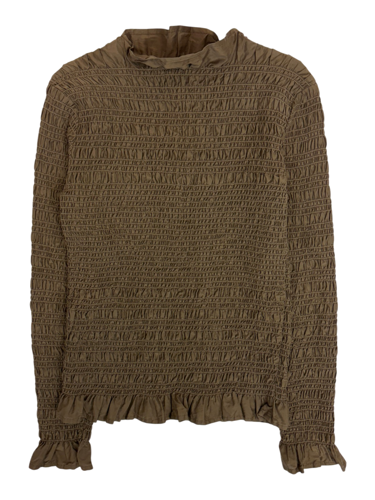 Marle - Shirred Long Sleeve Top
