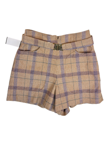 Maje - Plaid Mini Shorts