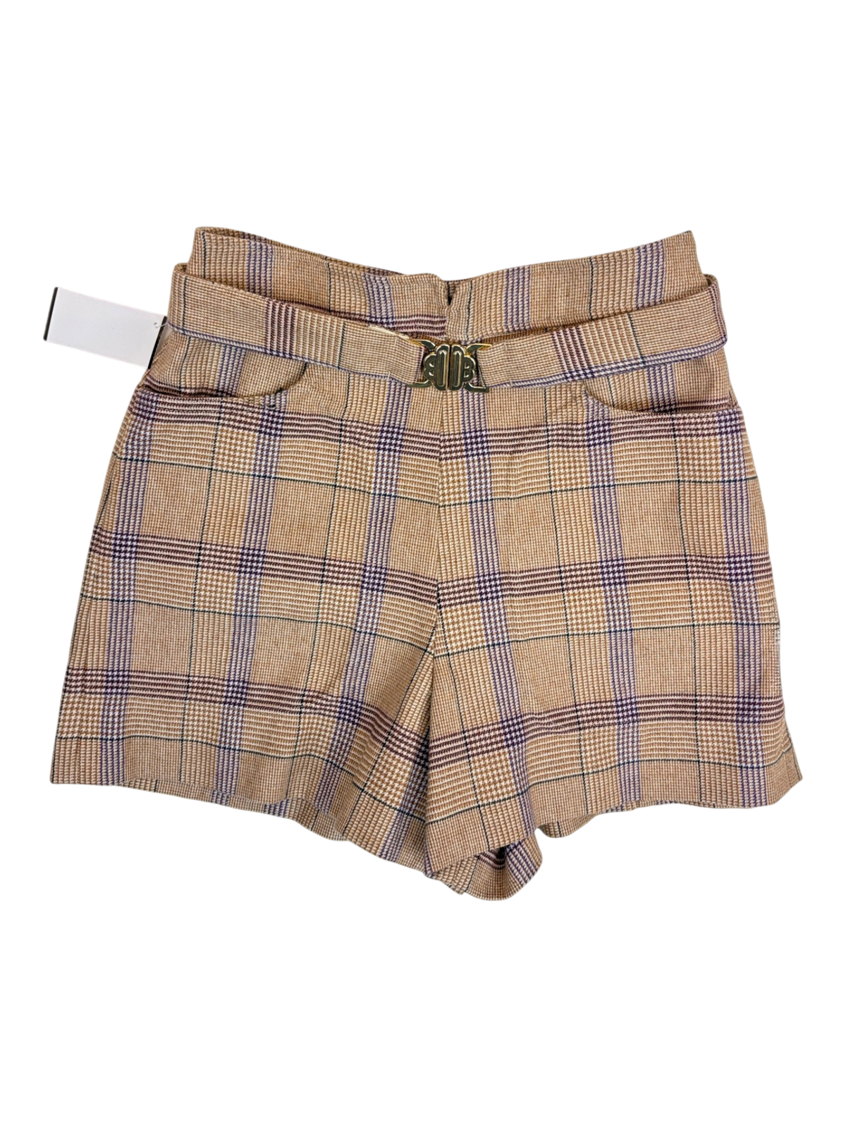 Maje - Plaid Mini Shorts