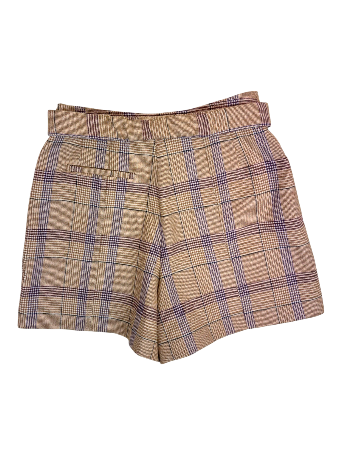 Maje - Plaid Mini Shorts