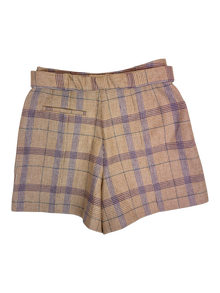 Maje - Plaid Mini Shorts
