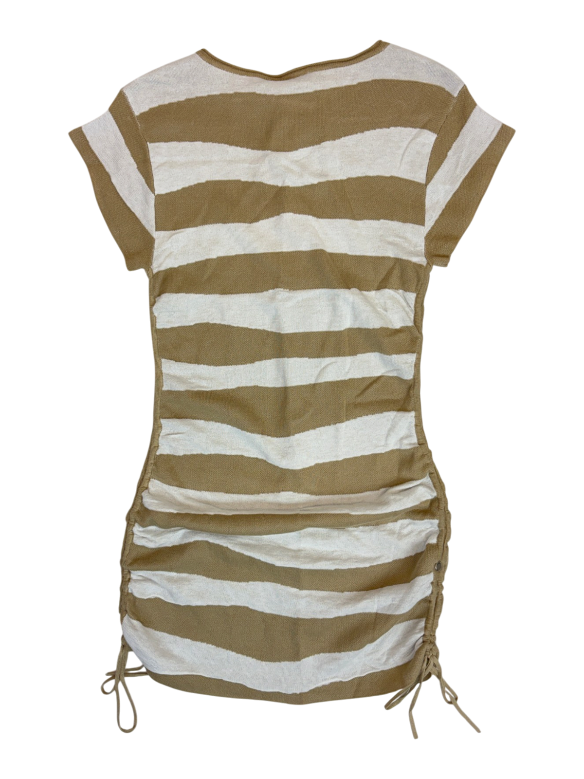 Zulu & Zephyr - Ruched Side Striped Mini Dress
