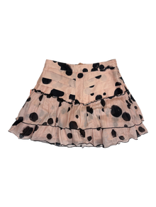 Aje - Polka Dot Ruffle Mini Skirt