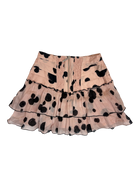 Aje - Polka Dot Ruffle Mini Skirt