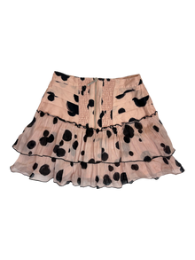 Aje - Polka Dot Ruffle Mini Skirt