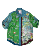 Alemais - Silk Colourblock Art Print Shirt