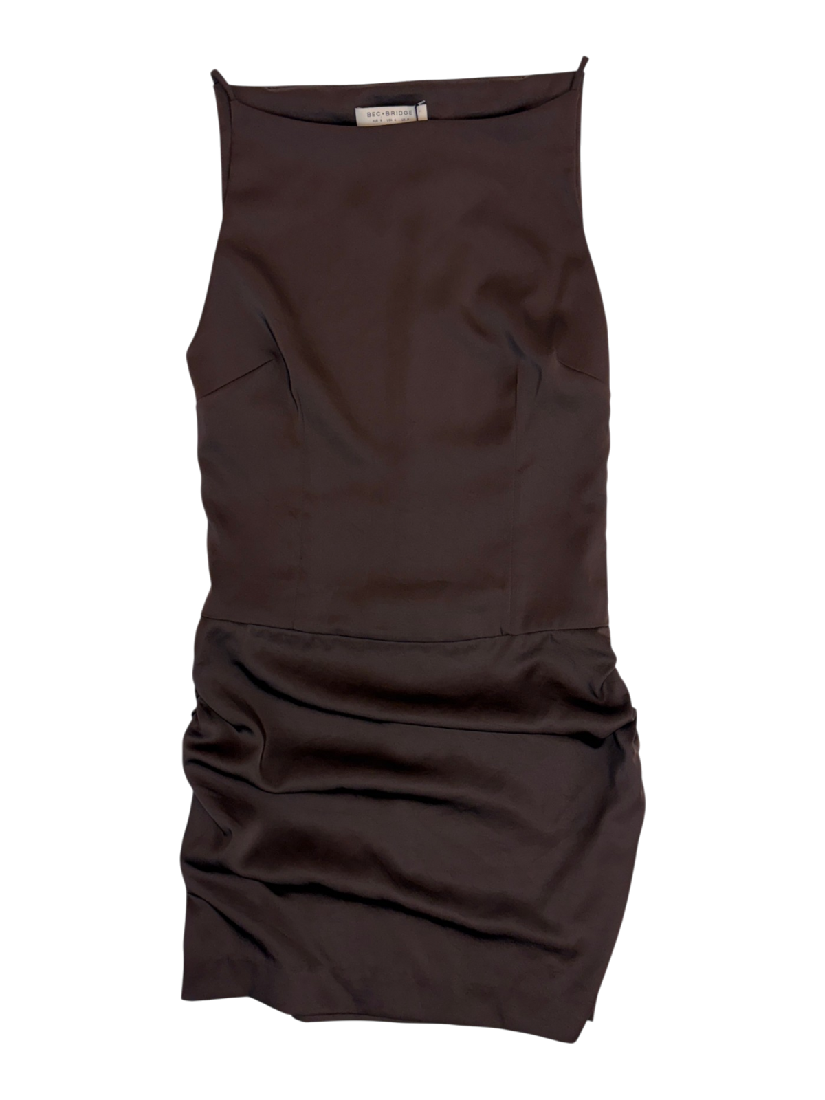 Bec + Bridge - High Neck Ruched Mini Dress