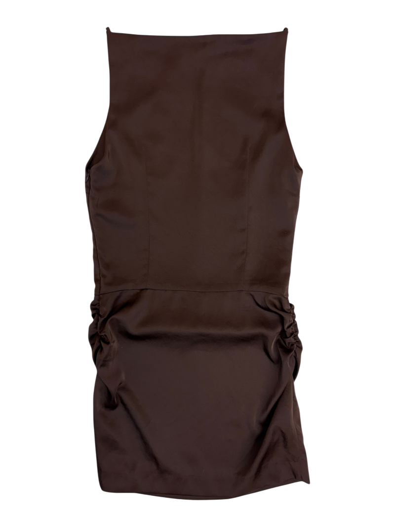 Bec + Bridge - High Neck Ruched Mini Dress