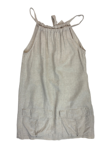 Karen Walker - Linen Tie Neck Midi Dress