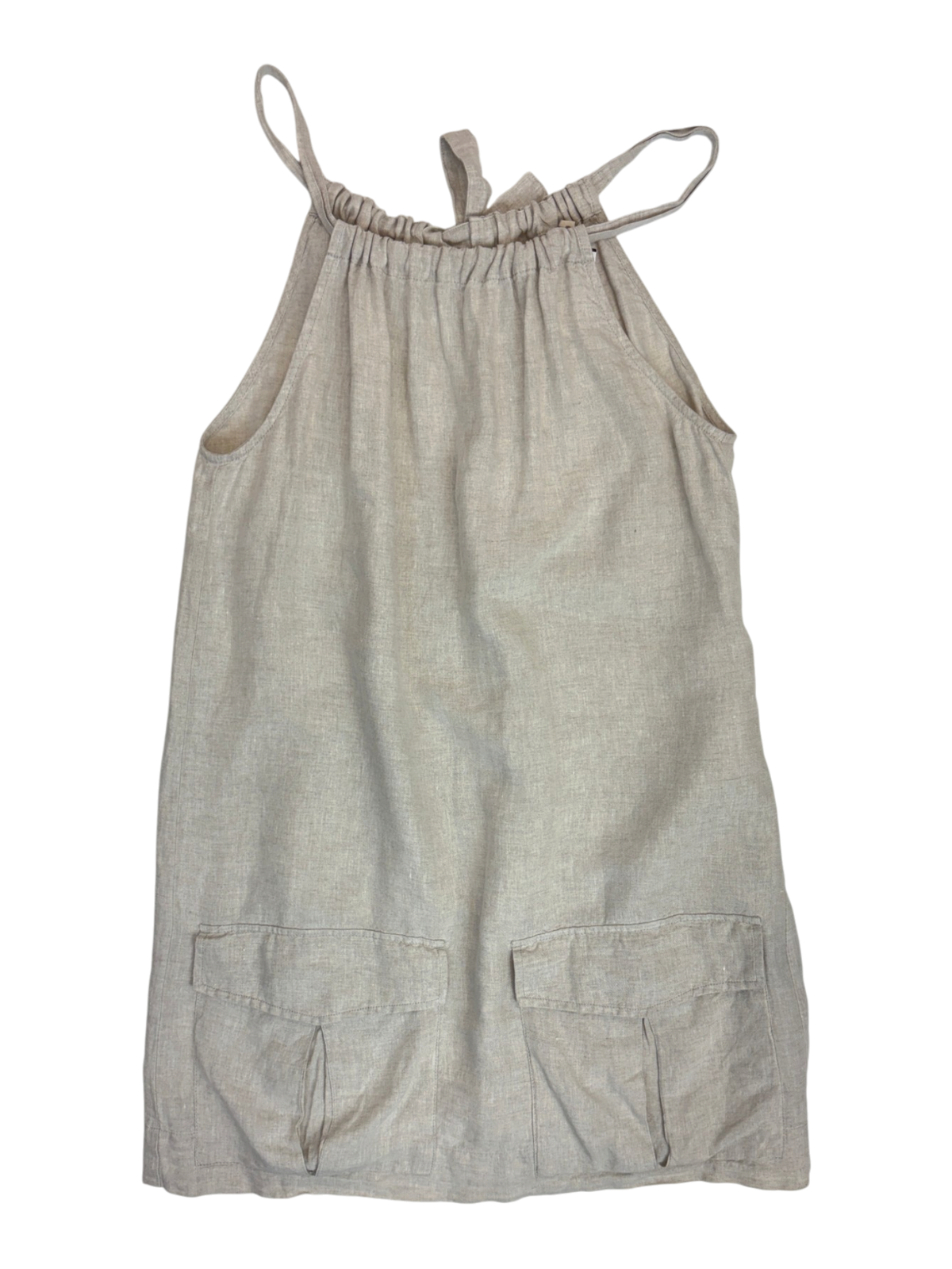 Karen Walker - Linen Tie Neck Midi Dress