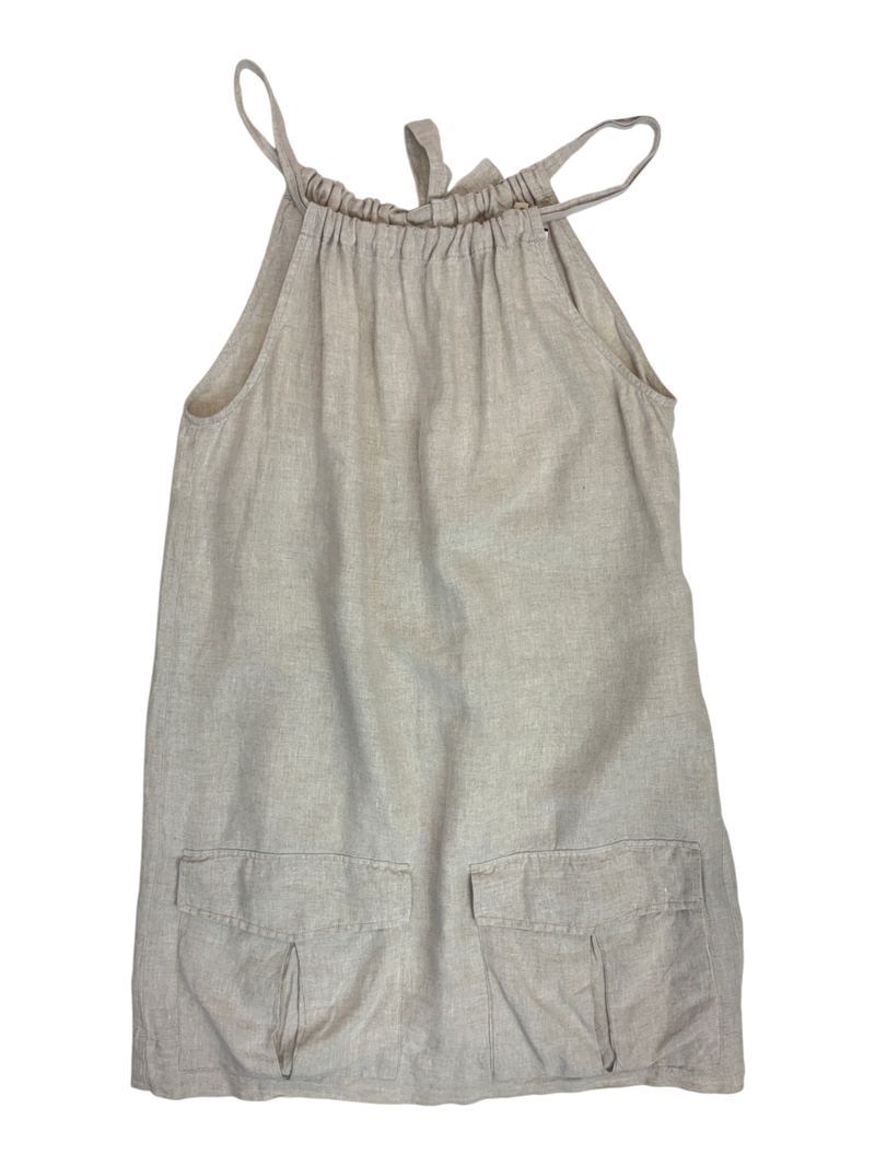 Karen Walker - Linen Tie Neck Midi Dress