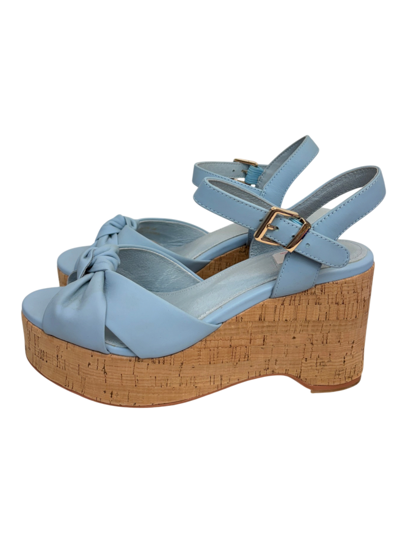 MW By Kathryn Wilson - Twist Toe Cork Wedge Heels