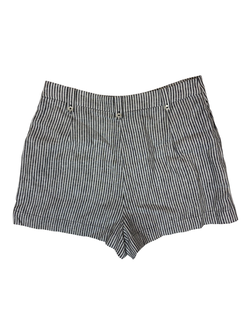 Reformation - Pinstripe Shell Button Up Shorts