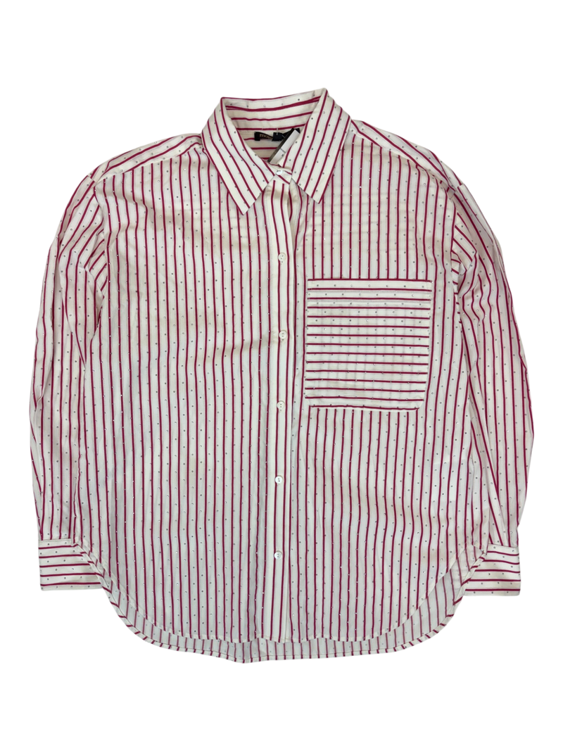 Maje - Diamante Striped Button Up Shirt