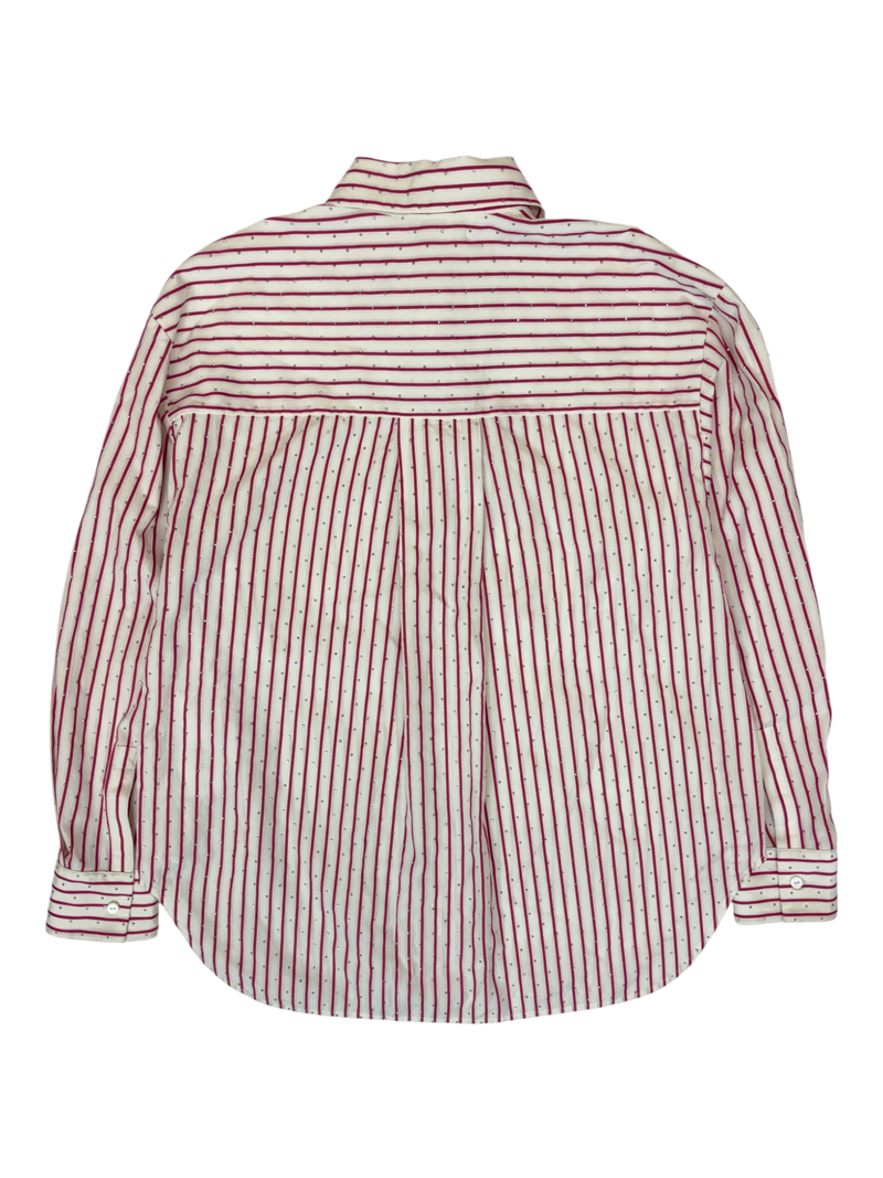 Maje - Diamante Striped Button Up Shirt