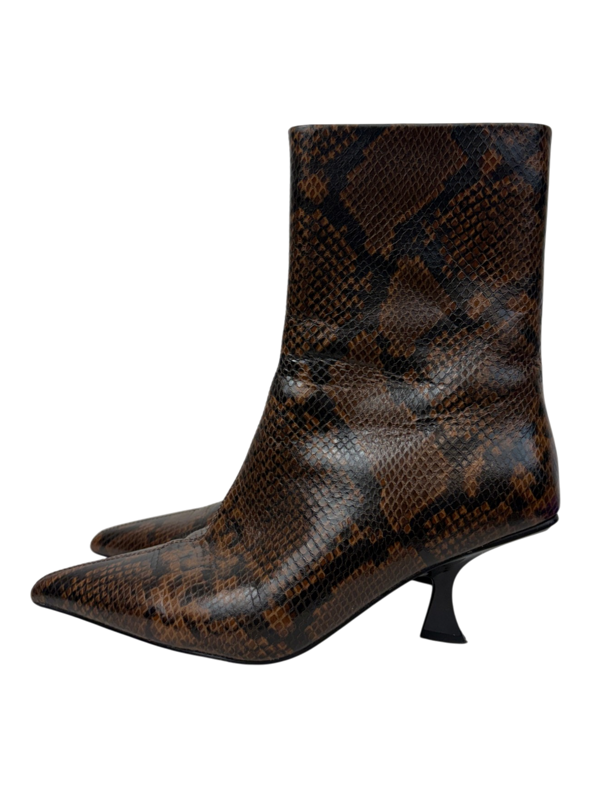 Alias Mae - Snake Kitten Heel Ankle Boots