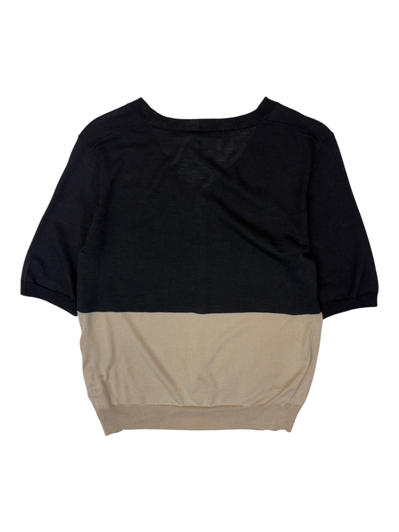 Dries Van Noten - Colour Block Knit Blend Top