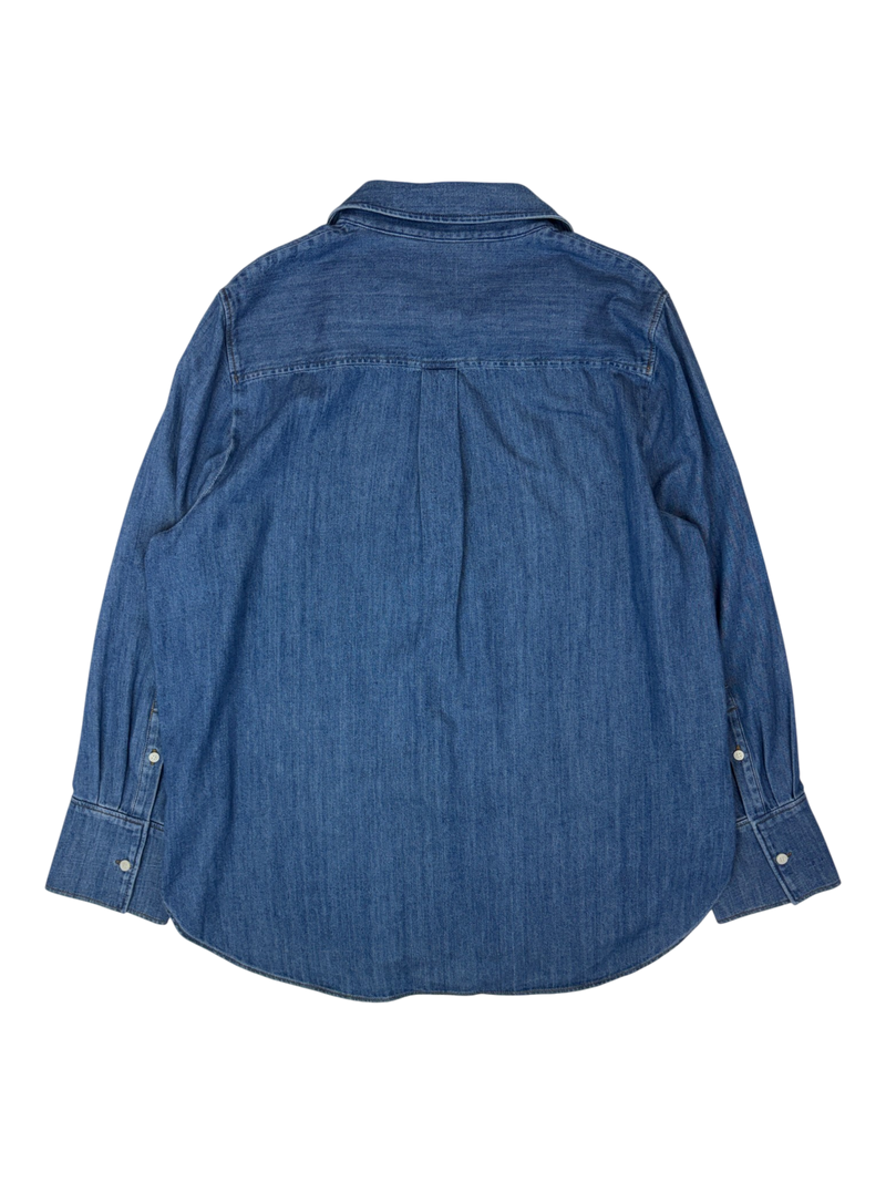 COS - Denim Look Pointed Collar Button Up